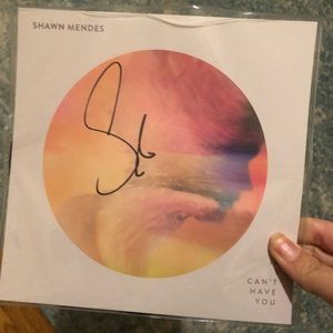 Shawn Mendes Signed Lithograph and Vinyl